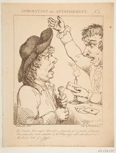 Obdiv s úžasem Le Brun Travested aneb karikatury pašijí, 21. ledna 1800. od Thomas Rowlandson