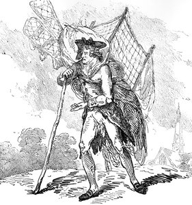 Aerostation v Elbows nebo The Itinerant Aeronaut, 1786 od Thomas Rowlandson