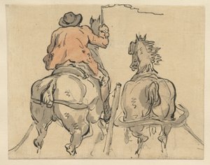 Anglický postilion od Thomas Rowlandson