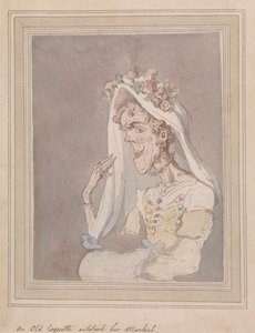 Stará koketa předstihla její trh od Thomas Rowlandson