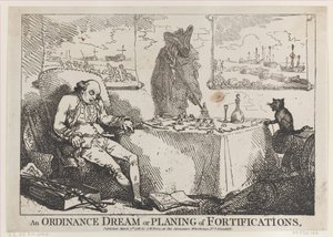 An Ordinance Dream or Planning of Fortifications, 7. března 1786., 7. března 1786. od Thomas Rowlandson