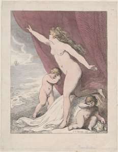 Ariadna opuštěná Theseem, 1790-99., 1790-99. od Thomas Rowlandson