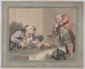 Při večeři od Thomas Rowlandson