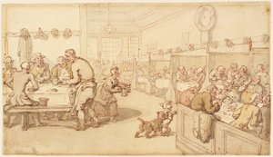 Ve staré anglické jídelně od Thomas Rowlandson