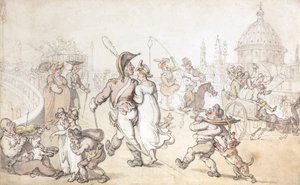 Blackfriars Bridge (akvarel) od Thomas Rowlandson