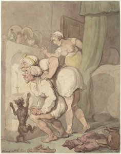 Zhasnutí svíčky od Thomas Rowlandson