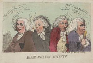 Věrnost Blue a Buf od Thomas Rowlandson