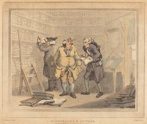 Knihkupec a autor od Thomas Rowlandson