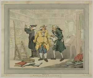 Knihkupec a autor od Thomas Rowlandson