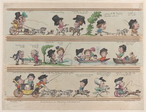 Borders for Rooms & Screens, Plate 7, 10 May 1799., 10 May 1799. od Thomas Rowlandson