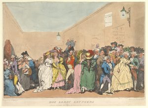 Box Lobby Loungers, 5. ledna 1811. od Thomas Rowlandson