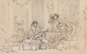 Snídaně před lovem od Thomas Rowlandson