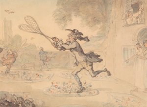 Lov motýlů od Thomas Rowlandson