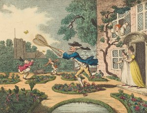 Lov motýlů, 1806. od Thomas Rowlandson