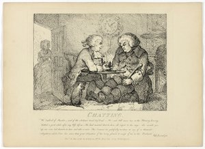 Chatování, z Boswellovy cesty po Hebridách od Thomas Rowlandson
