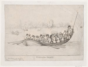 Chelsea Reach, 1799., 1799. od Thomas Rowlandson