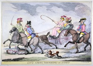 „City se vysílají v neděli roku 1809 od Thomas Rowlandson