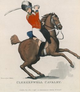 Clerkenwellská kavalerie od Thomas Rowlandson
