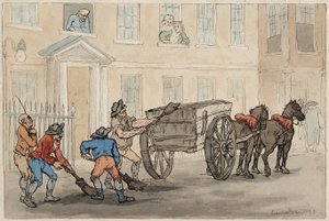 Collecting the Night Soil, hospoda. 1788 od Thomas Rowlandson