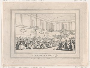 Pohodlí v Bathu, deska č. 10 od Thomas Rowlandson