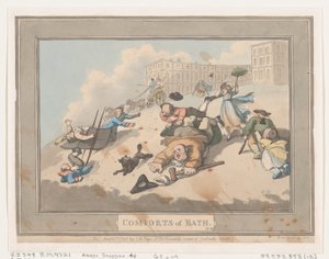 Comforts of Bath, Talíř 12, 6. ledna 1798, 6. ledna 1798. od Thomas Rowlandson