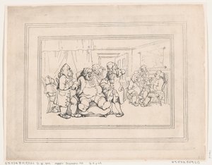 Comforts of Bath, deska 1, 6. ledna 1798, 6. ledna 1798. od Thomas Rowlandson