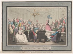 Comforts of Bath, deska 2, 6. ledna 1798, 6. ledna 1798. od Thomas Rowlandson
