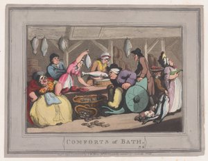 Comforts of Bath, deska 4, 6. ledna 1798, 6. ledna 1798. od Thomas Rowlandson