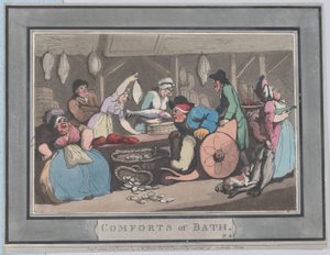 Comforts of Bath, deska 4, 6. ledna 1798, 6. ledna 1798. od Thomas Rowlandson