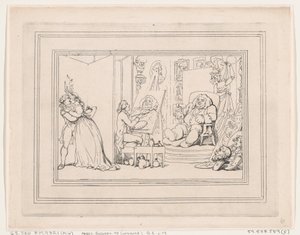 Pohodlí v Bathu, deska č. 6 od Thomas Rowlandson