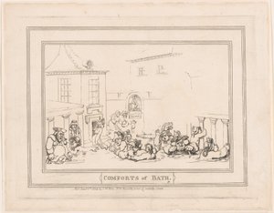 Pohodlí v Bathu, deska 7 od Thomas Rowlandson