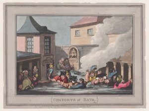 Comforts of Bath, deska 7, 6. ledna 1798, 6. ledna 1798. od Thomas Rowlandson