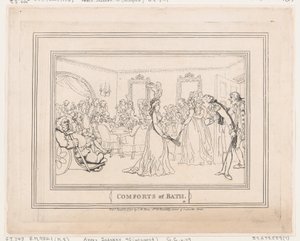 Pohodlí v Bathu, deska 8 od Thomas Rowlandson