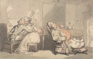 Comforts of Bath: The Music Master od Thomas Rowlandson