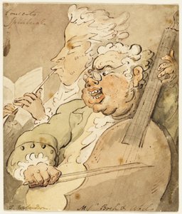 Concerto Spirituale [s] posly Bochem a Abelem od Thomas Rowlandson