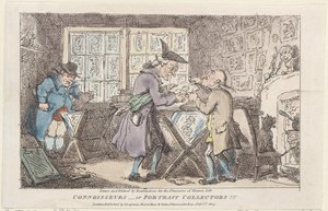 Znalci-nebo sběratelé portrétů!!!, 1807., 1807. od Thomas Rowlandson