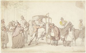 Scéna odjezdu od Thomas Rowlandson