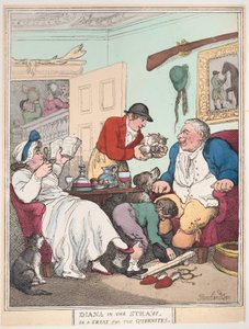 Diana ve slámě aneb pochoutka pro Quornity, 1. ledna 1804, 1. ledna 1804. od Thomas Rowlandson