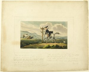 Doctor Syntax Losing His Way, z The Tour of Doctor Syntax od Thomas Rowlandson