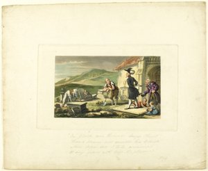 Doktor Syntax Meditující na náhrobní kameny, z The Tour of Doctor Syntax od Thomas Rowlandson
