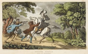 Doktor Syntax a Highwaymen od Thomas Rowlandson