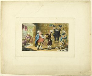 Doctor Syntax and the Book Seller, z The Tour of Doctor Syntax od Thomas Rowlandson