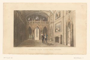 Doktor Syntax navštíví Eaton Hall v Cheshire od Thomas Rowlandson
