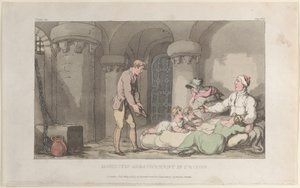 Domácí uspořádání ve vězení, od vikáře z Wakefieldu, 1. května 1817, 1. května 1817. od Thomas Rowlandson