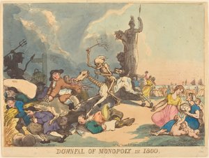 Pád Monopoly v roce 1800 od Thomas Rowlandson