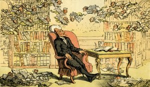 "Dr Syntax - lékařův sen" od Thomas Rowlandson