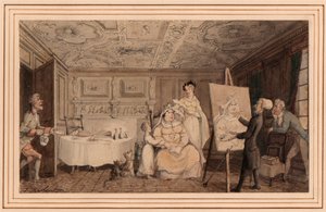 Dr. Syntax Malování portrétu od Thomas Rowlandson