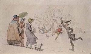 Dr. Syntax Bruslení od Thomas Rowlandson