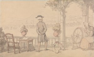 Dr. Syntax a jeho monolog od Thomas Rowlandson