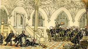 „Doktor Syntax se bavil na vysoké škole“ od Thomas Rowlandson